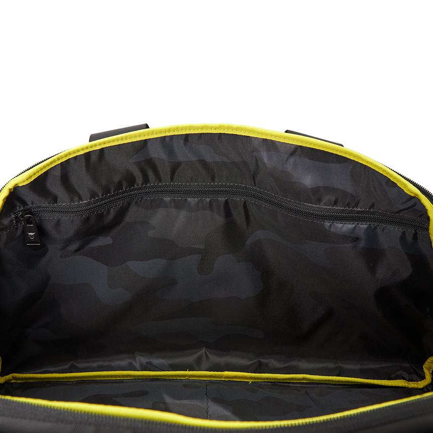 PLEIN SPORT Men’s Duffel Bag Black Nylon Tote Bag