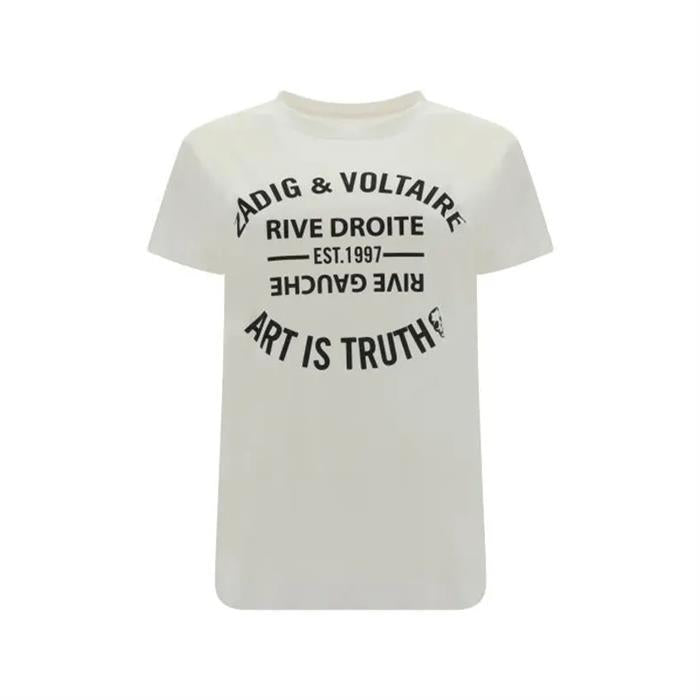 Zadig&Voltaire White Cotton Short Sleeve T-Shirt