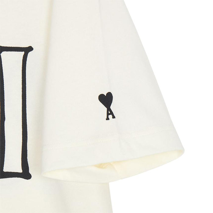 AMI Unisex Short Sleeve T-Shirt White Cotton Top