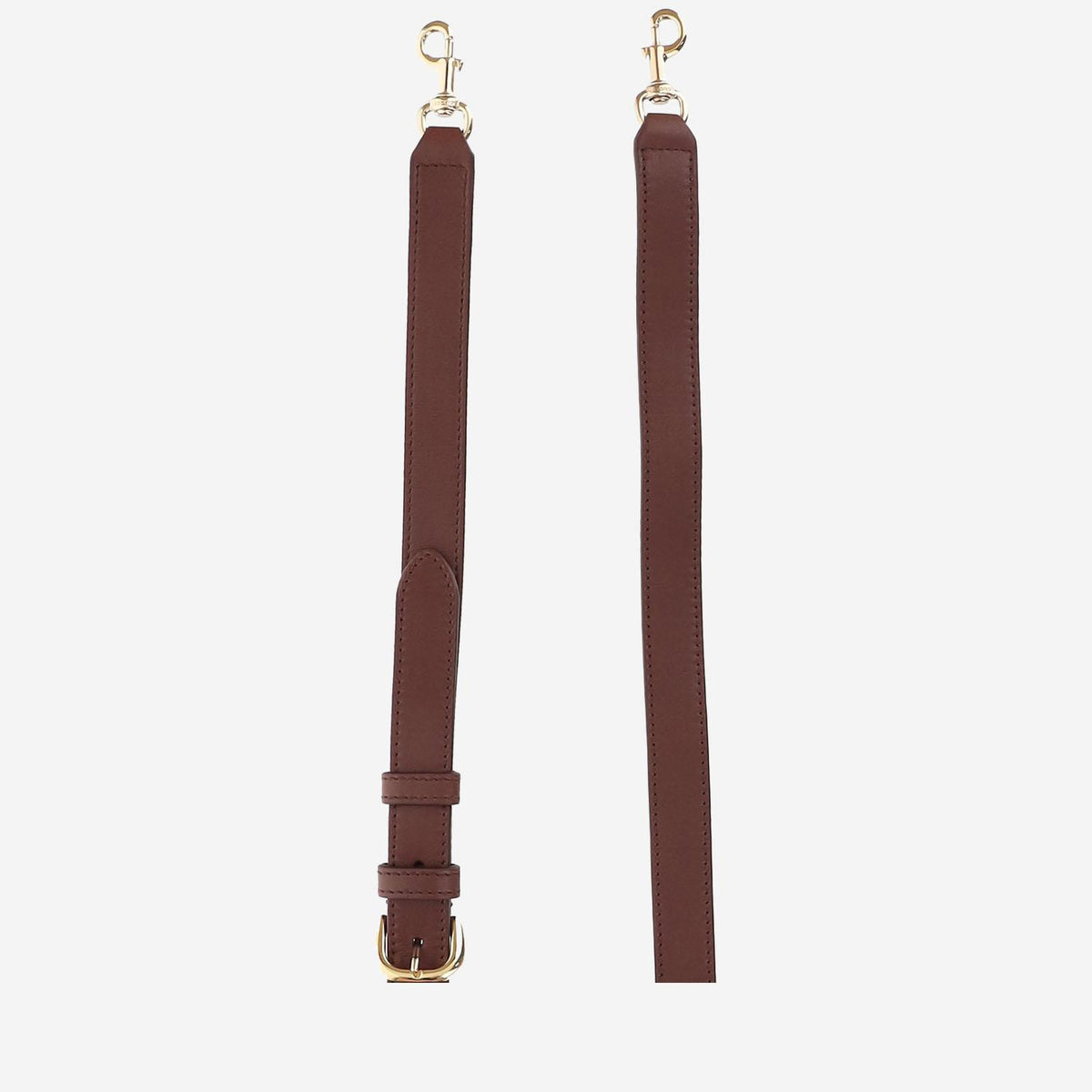 GUCCI Leather Shoulder Bag Brown