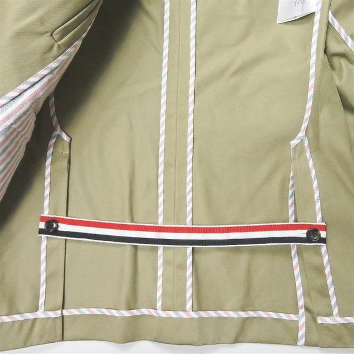 THOM BROWNE 4-Bar Beige Blazer Jacket MJU490A 03788 275