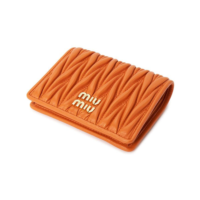 Miu Miu Matelassé Leather Compact Wallet 5MV204 AFPP F0049