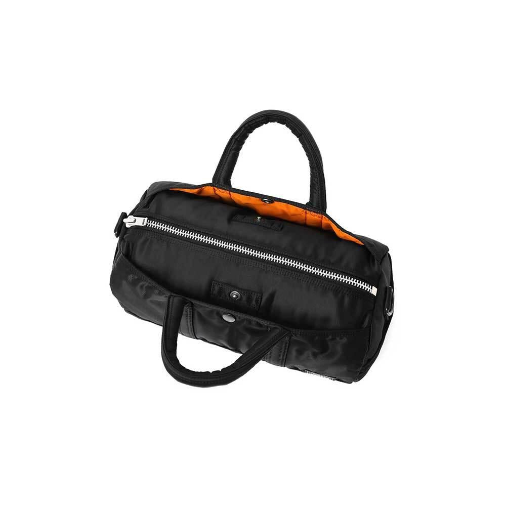 PORTER Tanker Boston Drum Crossbody Bag Black Nylon