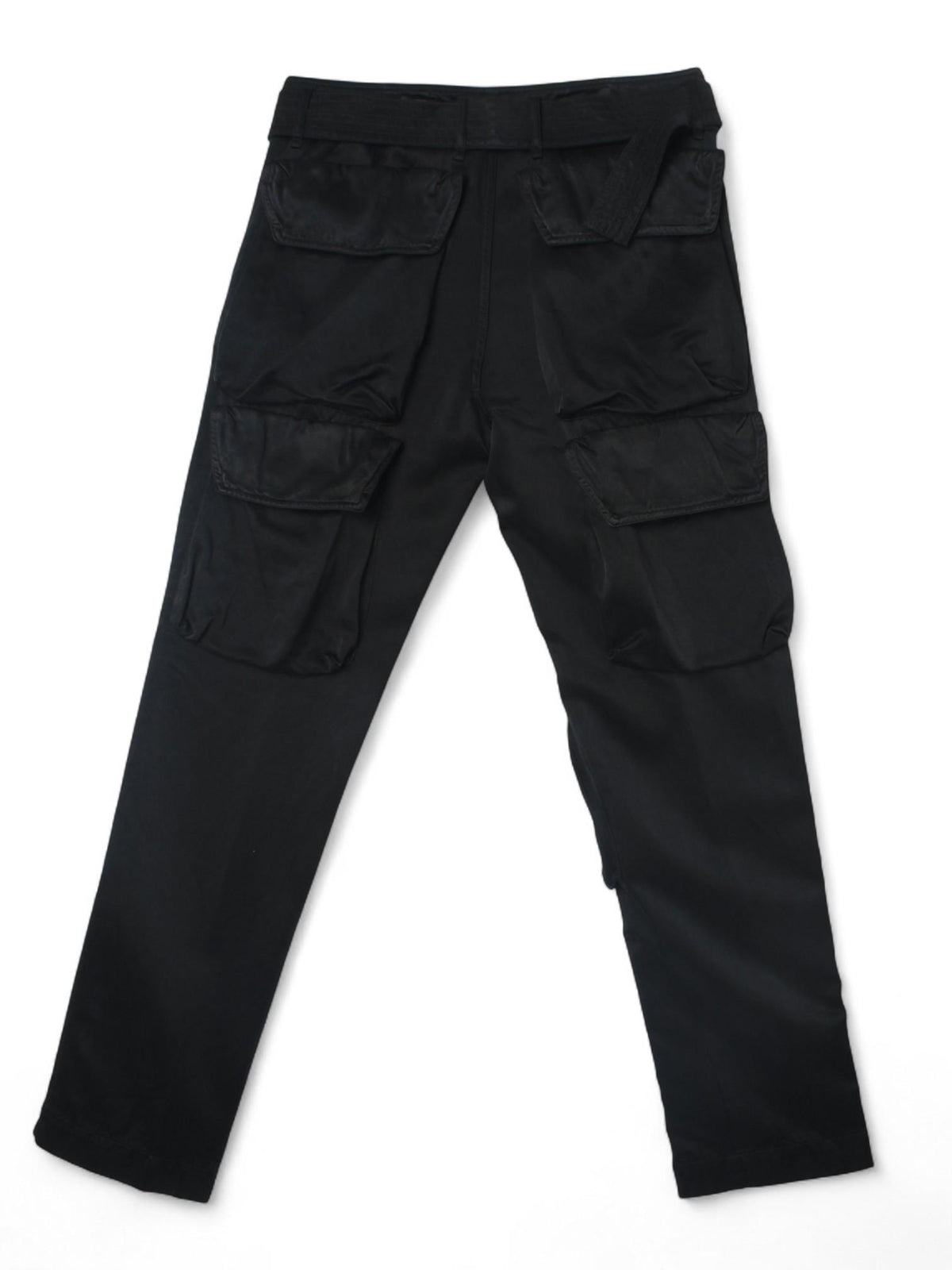 Dries Van Noten Garment-Dyed Cotton Cupro Belted Cargo Pants 232 020928 7286 900