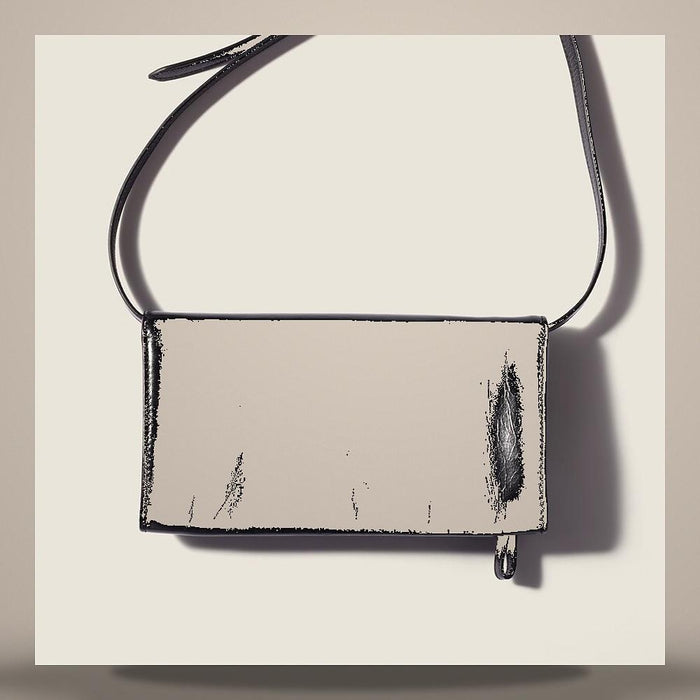 Miu Miu Leather Pouch with Shoulder Strap Black 5MT048 2A44 F0002