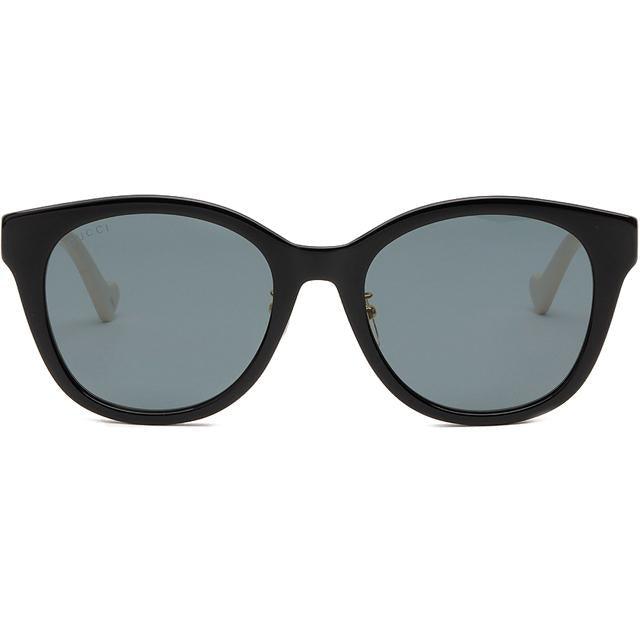 GUCCI Acetate Asian Fit Square Sunglasses Black Unisex