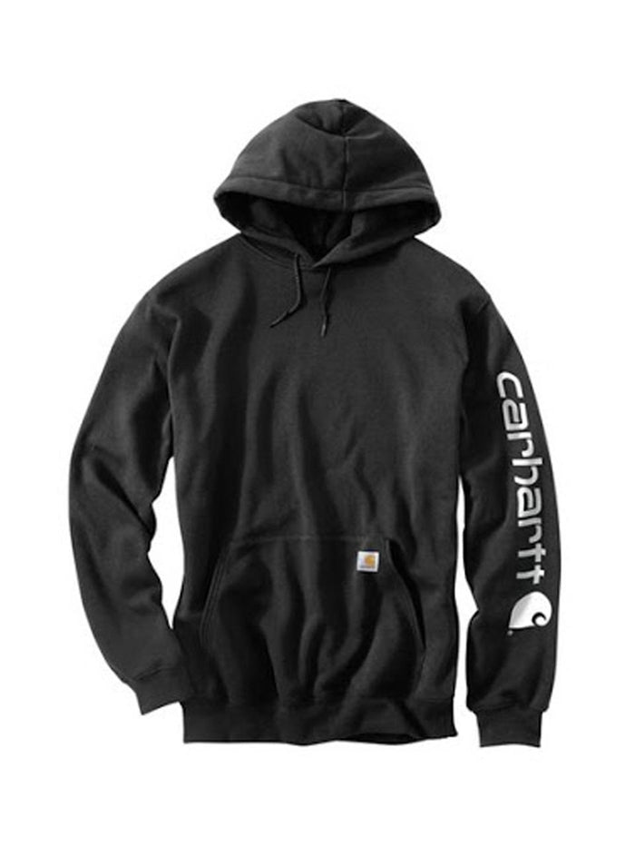 Carhartt Midweight Logo Pullover Hoodie Black Men’s K288 001