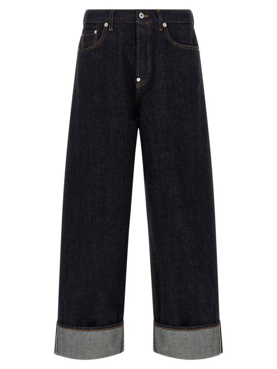 KENZO Men’s Denim Pants FF65DP4216Q1DM RINSE BLUE DENIM DOM