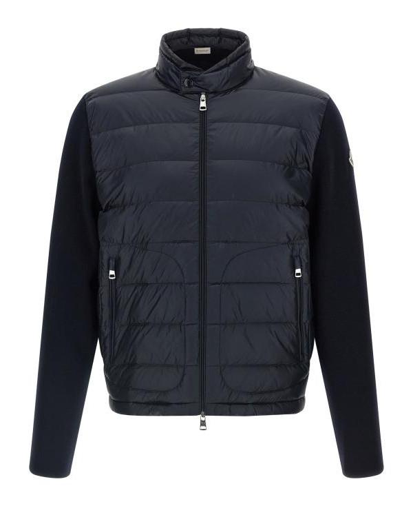 Moncler Padded Wool Zip Cardigan