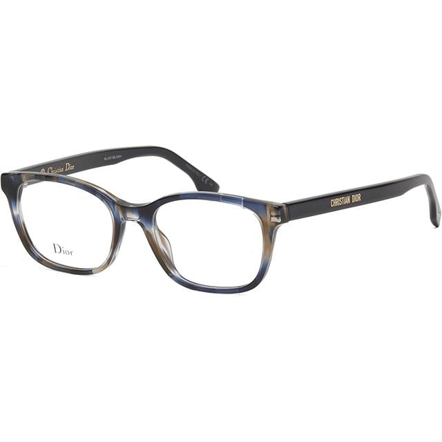 DIOR Rectangular Acetate Eyeglasses Unisex DIORETOILE2 JBW