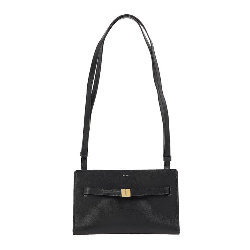 Toteme Women’s Belted Crossbody Bag Black Leather 261WAM0052 LE0025