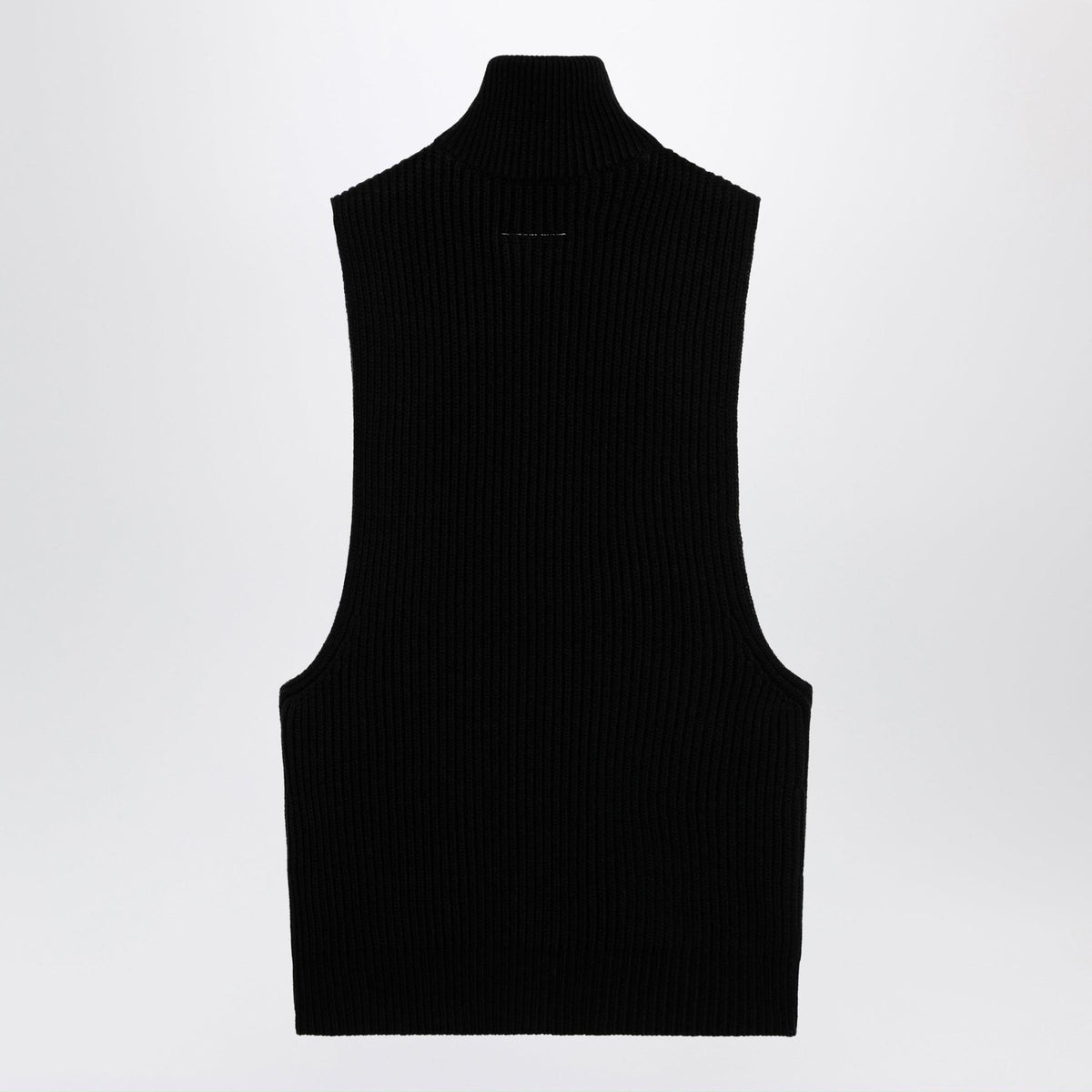 Maison Margiela Black Wool Knit Tank Top Vest