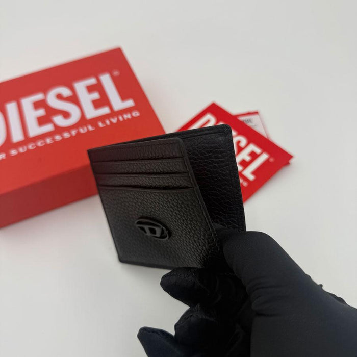 DIESEL Johnny Card Case Black Card Holder X09018