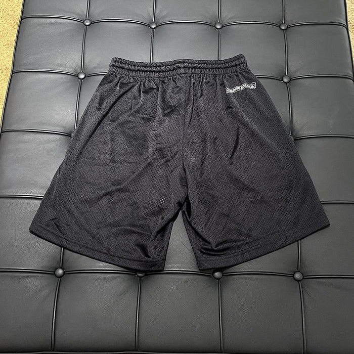 Chrome Hearts Black Stadium Jersey Mesh Shorts Unisex