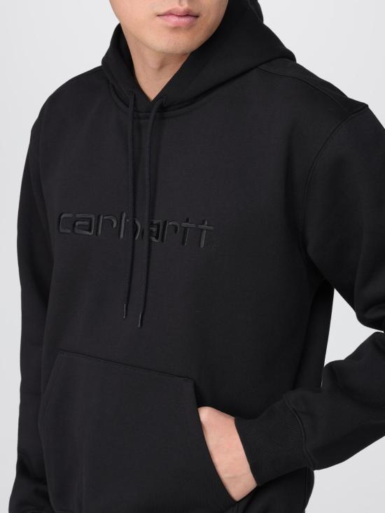 CARHARTT WIP Logo Hoodie Black Women’s Pullover Sweatshirt