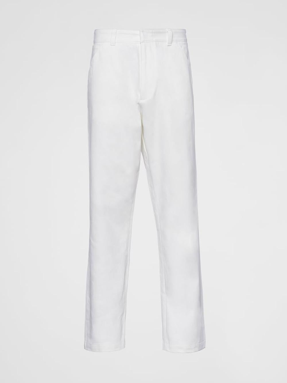 PRADA Triangle Logo Straight Leg Denim Pants GEP382 1ZFB F01CD