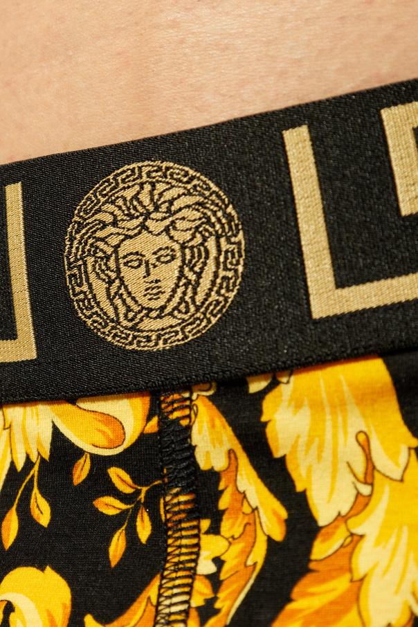 Versace Yellow Gold Barocco Greca Men’s Boxer Briefs Underwear