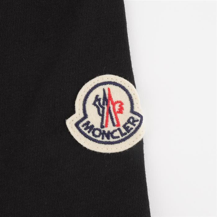 Moncler Embroidered Logo Pocket Short Sleeve T-Shirt Black