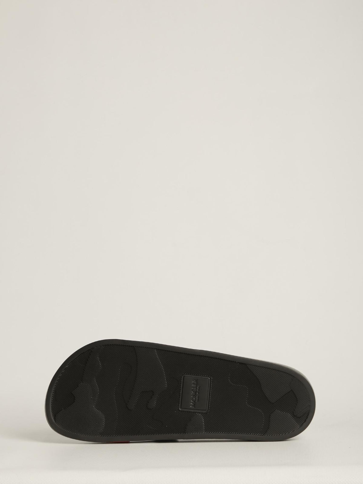 Moncler Black Logo Slide Sandals for Men