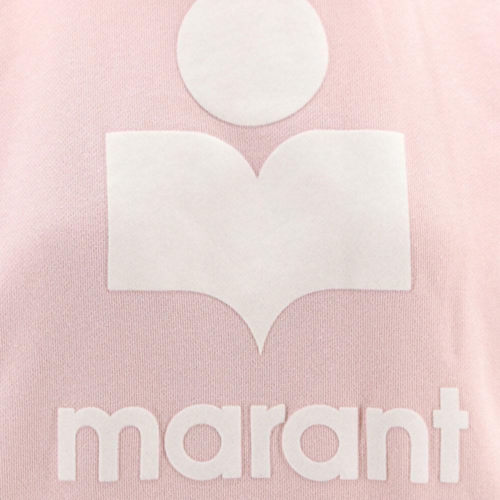 Isabel Marant Pale Rose Logo Hoodie Mansel Women’s Pullover Sweatshirt