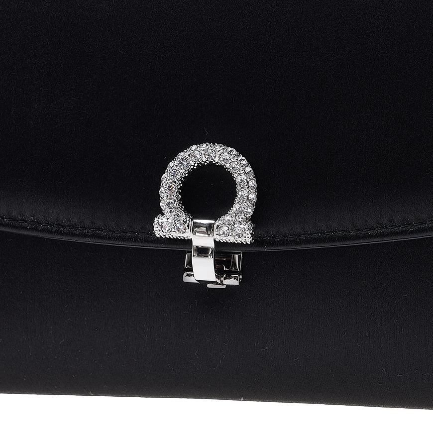 Ferragamo Gancini Mini Shoulder Bag for Women 21 2966 NERO 0758976