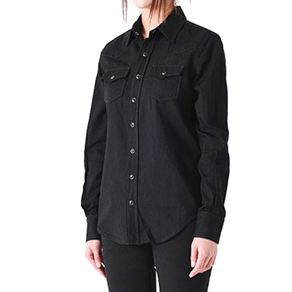 Saint Laurent Western Denim Shirt Black