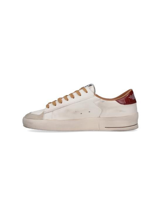 GOLDEN GOOSE Beige Leather Low-Top Sneakers for Men