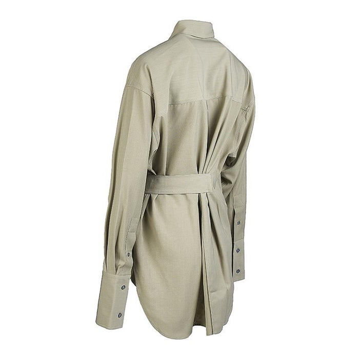 STUDIO NICHOLSON Women’s Condell Belted Shirt PEA