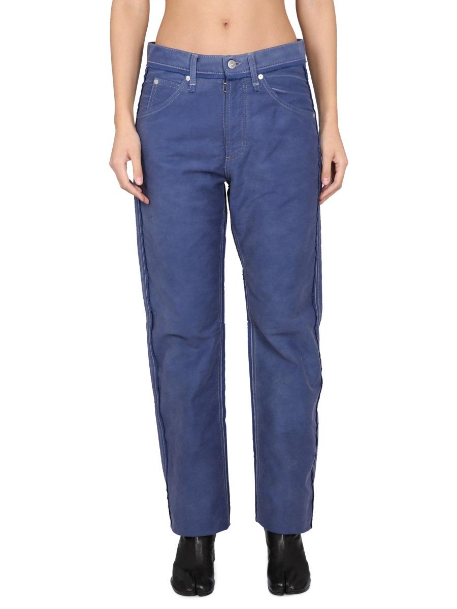 Maison Margiela Blue Denim Jeans Women’s Straight-Leg Pants