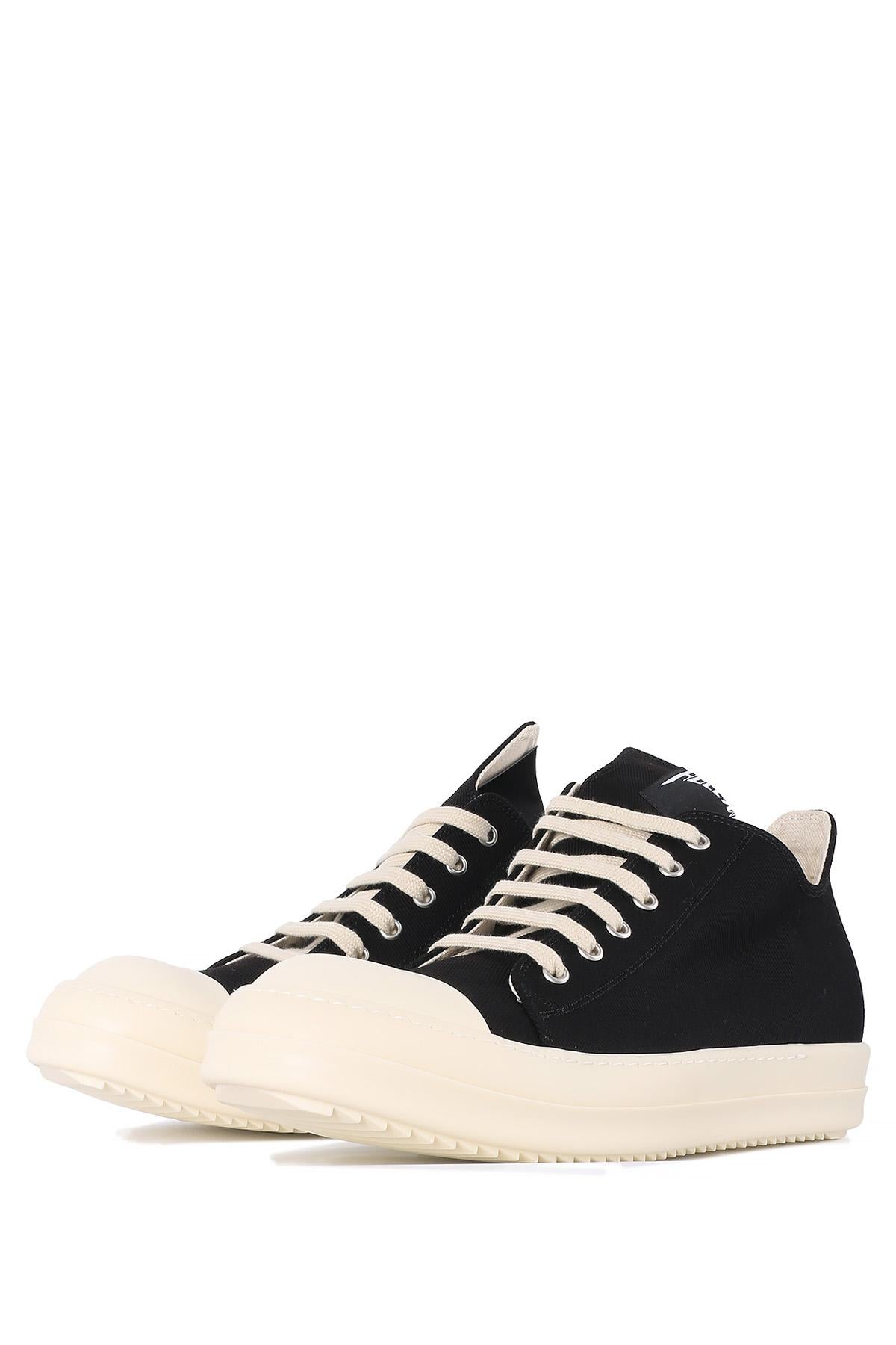 Rick Owens DRKSHDW Overdyed Denim Low-Top Sneakers Black Mil DU01E3802 DOEH1 911