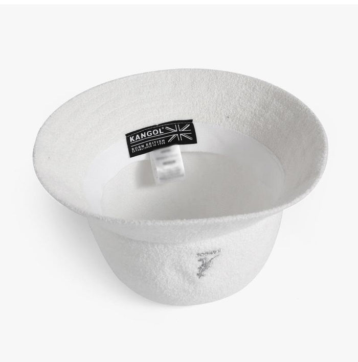 KANGOL White Unisex Bucket Hat KANGOL 0397BC WHITE