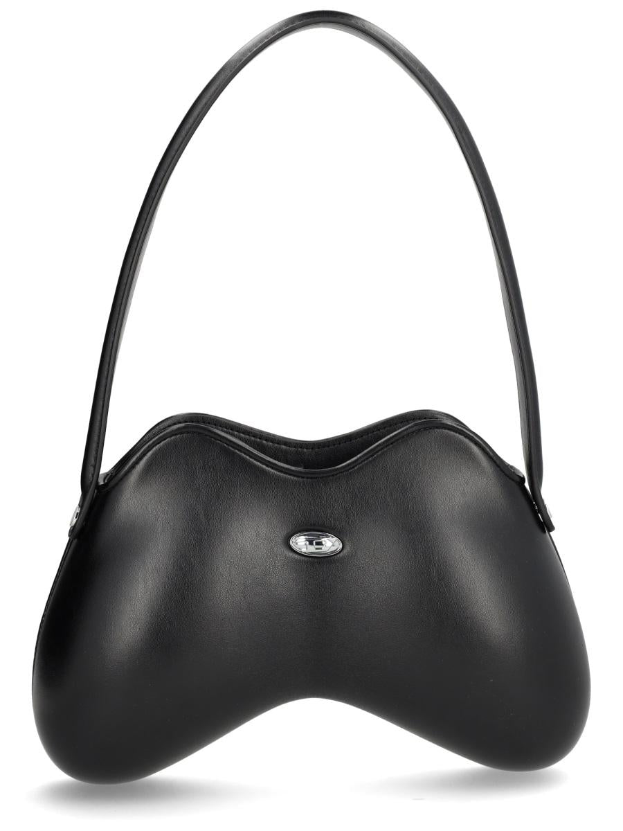 DIESEL Black Leather Shoulder Bag