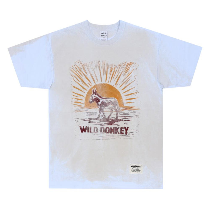 Wild Donkey Light Blue Short Sleeve Rising Donkey T-Shirt Men