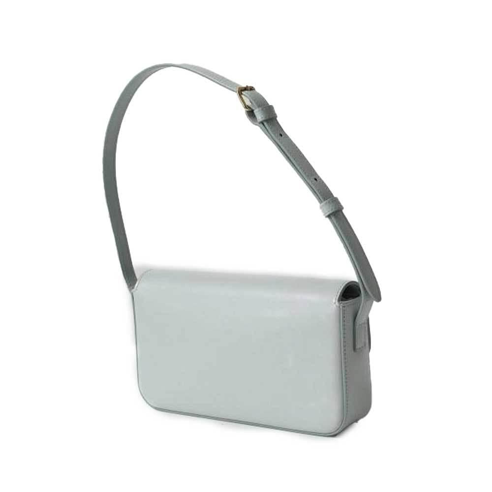 CELINE Triomphe Shiny Classic Leather Crossbody Tote Bag