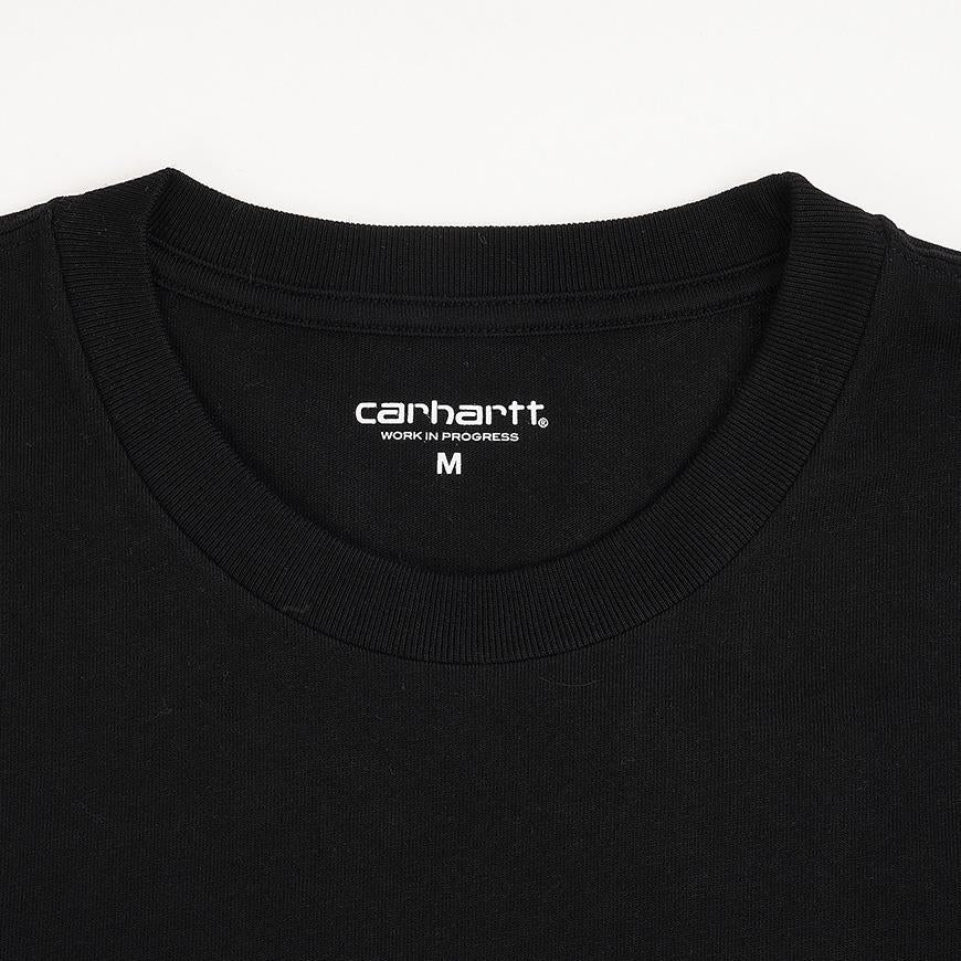 CARHARTT WIP Men’s Chase Long Sleeve T-Shirt Black Cotton