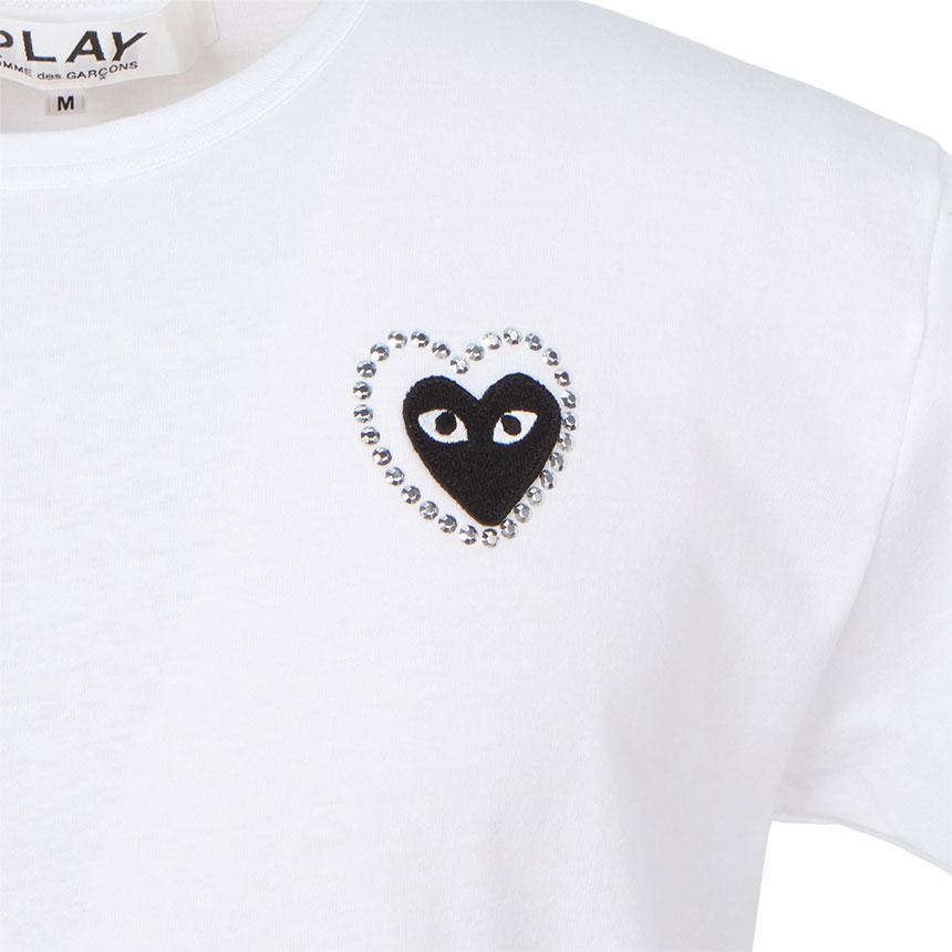 Comme des Garcons Black Patch Metal Stone Unisex Short Sleeve T-Sh AX T802 051 1