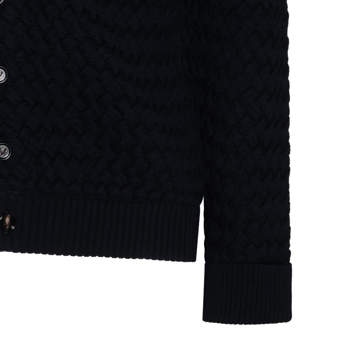 Bottega Veneta Wool Knit Cardigan Ivory Women’s