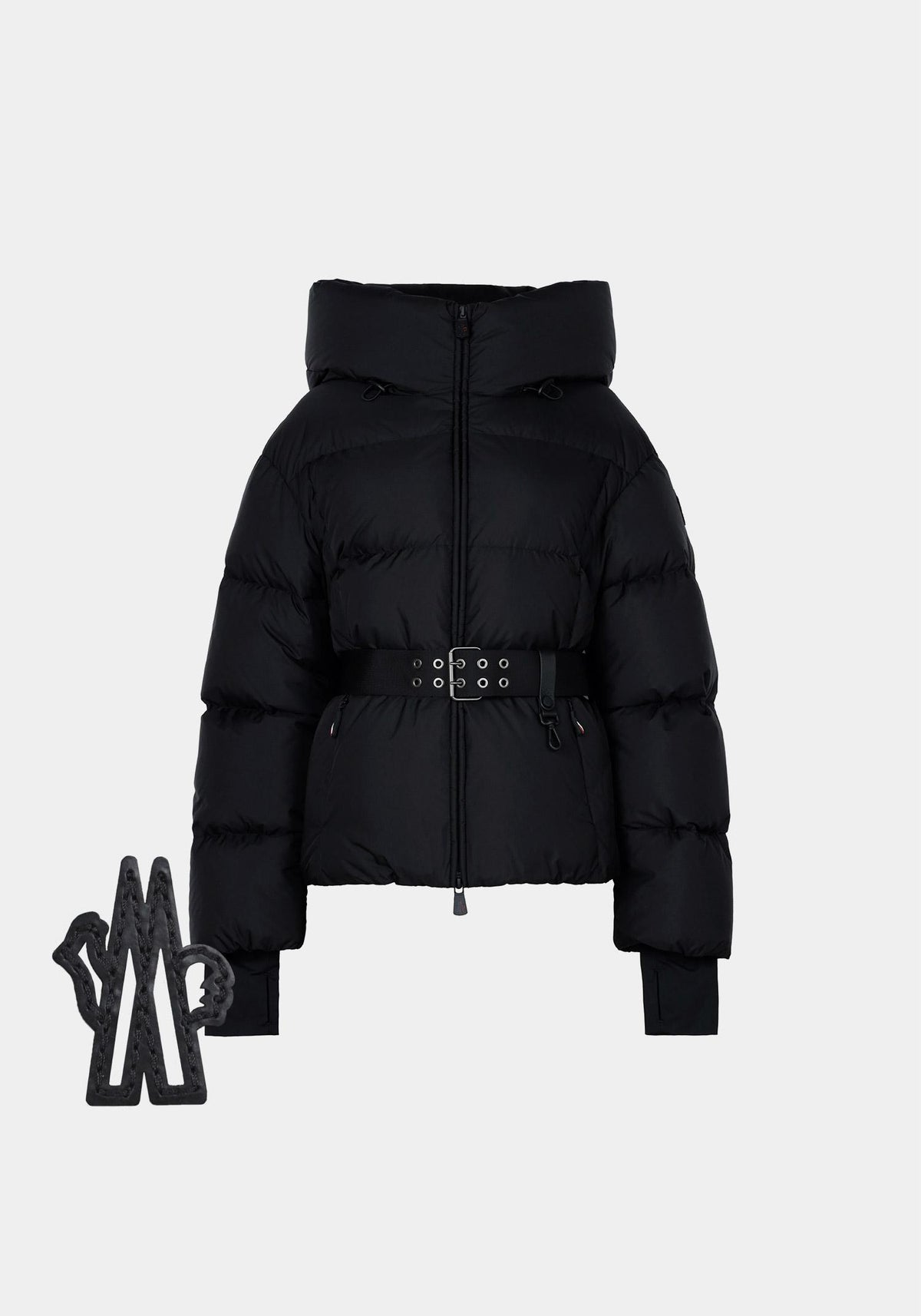 Moncler Black Grenoble Nisene Hooded Goose Down Jacket 1A00008 598E0 999