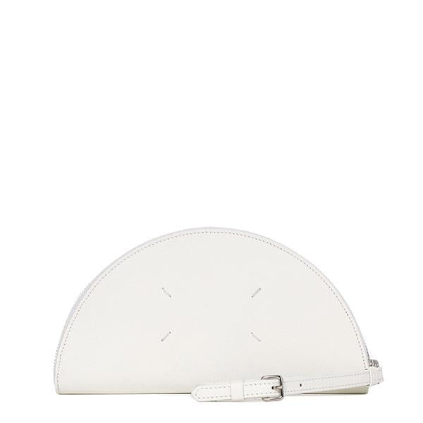 Maison Margiela White Stitch Half Moon Strap Pouch