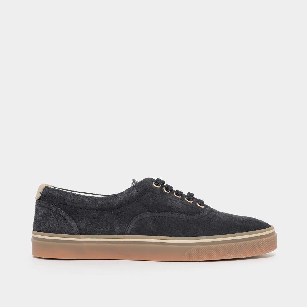 Brunello Cucinelli Back Logo Tab Suede Low-Top Sneakers Men’s MZUEIVZ354 CLO87