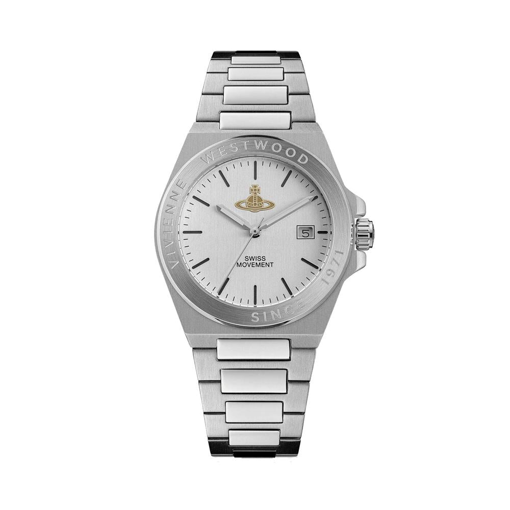 Vivienne Westwood Silver Metal Quartz Unisex Watch 37mm