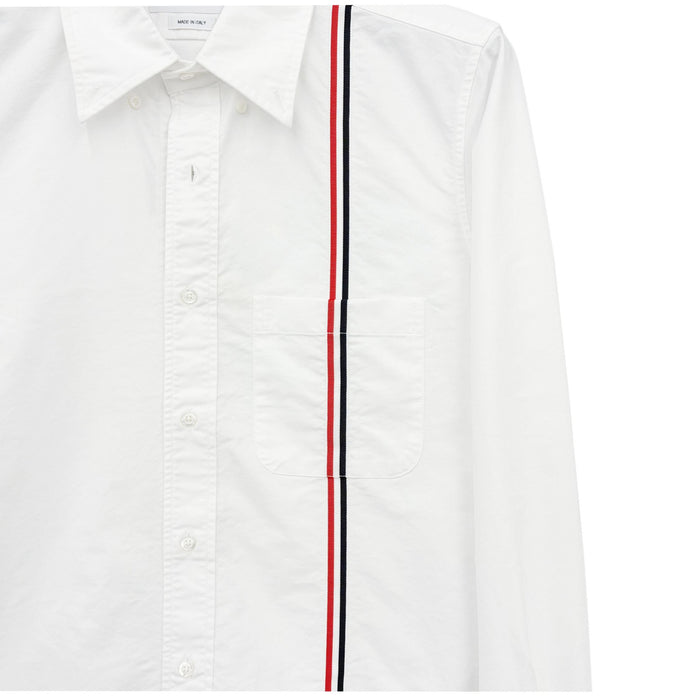 THOM BROWNE Cotton Stripe Long Sleeve Shirt MWL396A 100