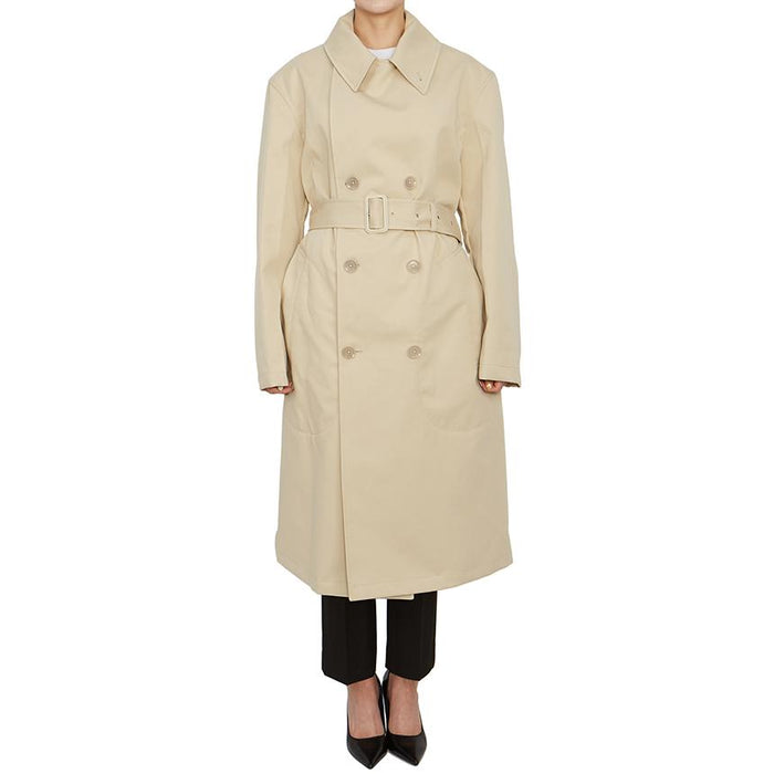 Lemaire Military Double-Breasted Long Trench Coat Unisex