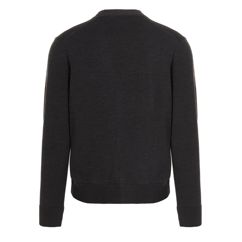 Maison Kitsune Fox Head Wool Cardigan for Women GU00542KT1036 H190