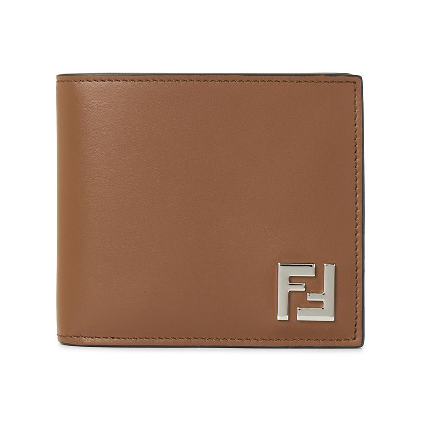 FENDI FF Monogram Leather Bi-Fold Wallet for Men