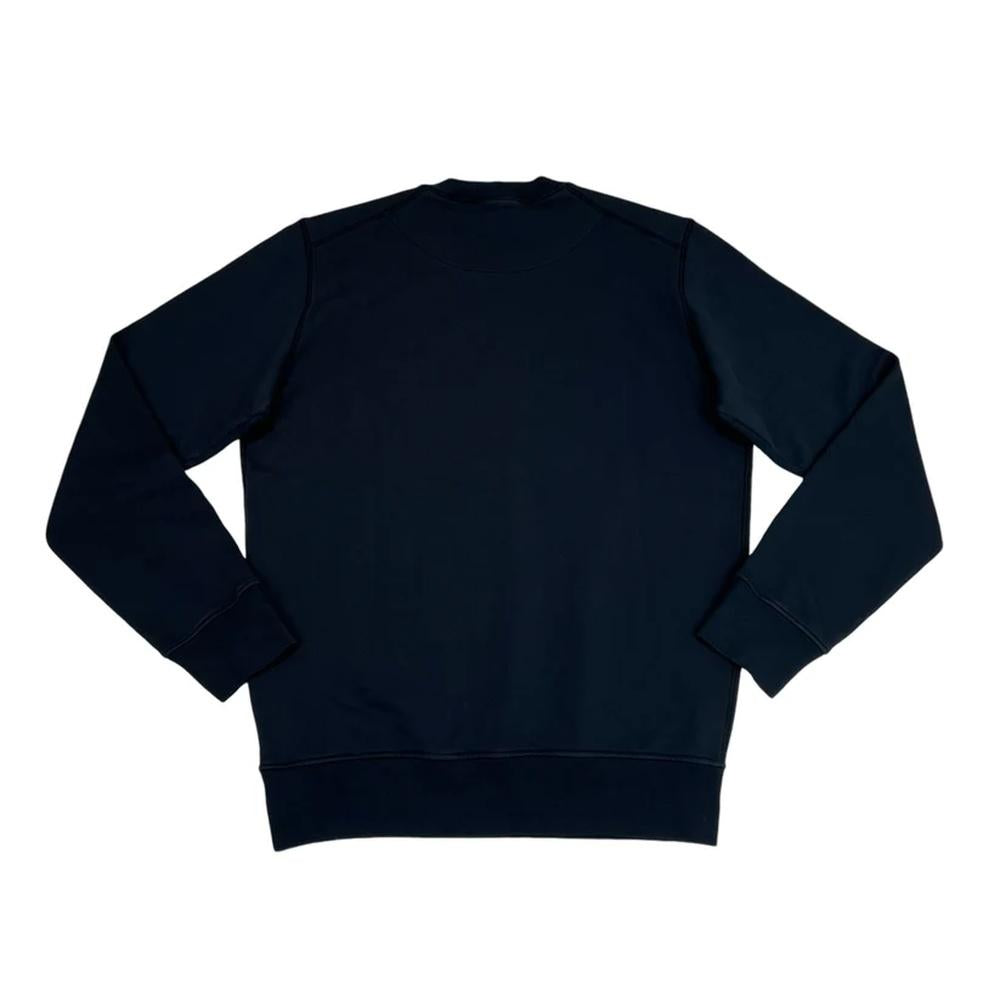 STONE ISLAND Cotton Fleece Crewneck Sweatshirt Navy Unisex