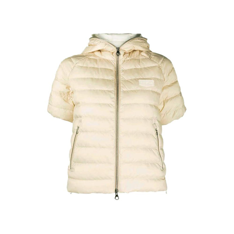 Duvetica Beige Half Sleeve Puffer Jacket