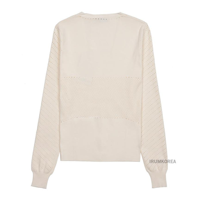 Max Mara Women’s Wool Blend Crewneck Sweater NADAR Beige