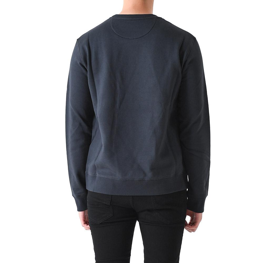 VALENTINO Maison V Logo Embroidered Sweatshirt Navy Unisex