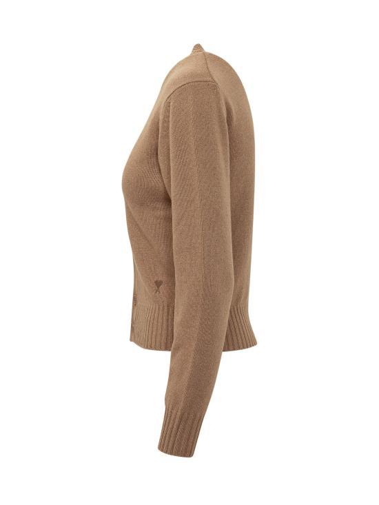 AMI ADC Cashmere Cardigan Women’s FKC364 005 280 CAMEL DOM